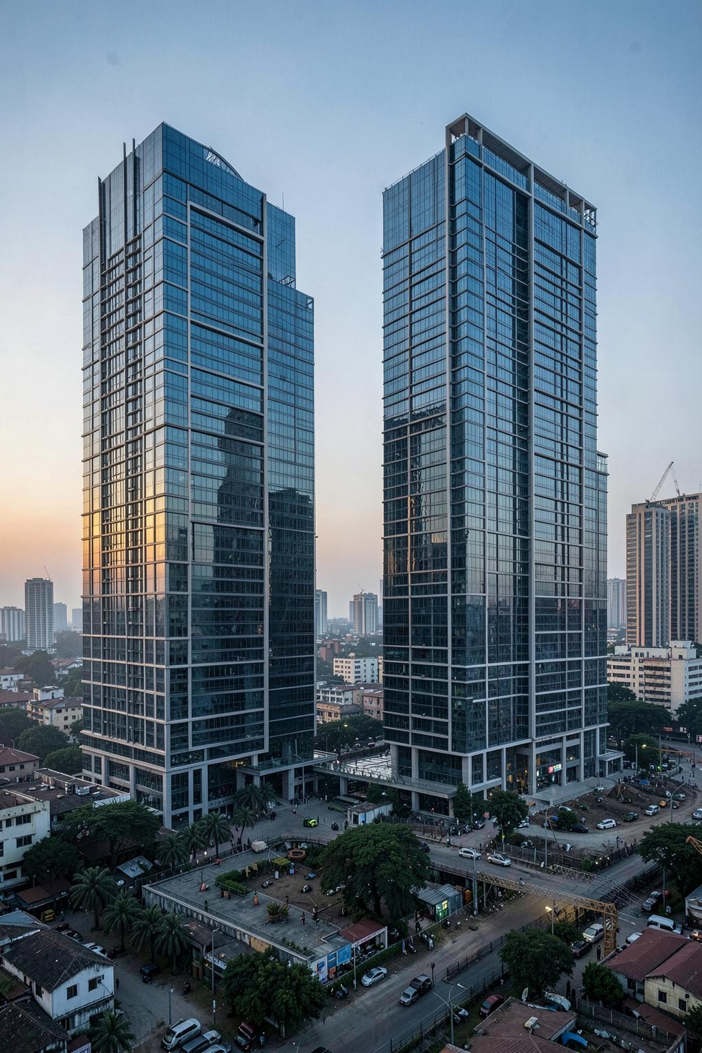 Modern commercial towers in Nairobi